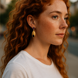 Amethyst petal earrings