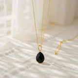 Black Onyx dangle pendant