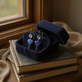 Blue Topaz Lapis Lazuli endearing earrings
