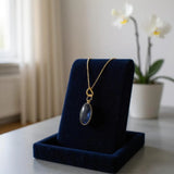 Blue Sapphire dangle pendant