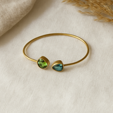 Blue Topaz Peridot Effervescent Bracelet