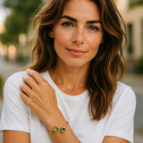 Blue Topaz Peridot Effervescent Bracelet