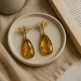 Citrine Honey-drops earrings