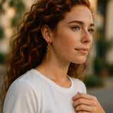 Citrine riviere earrings