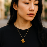Citrine solo pendant