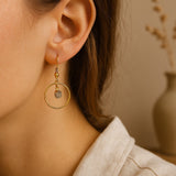 Herkimer Hoop Earrings