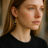 Herkimer Hoop Earrings