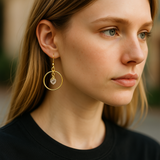 Herkimer Hoop Earrings