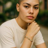 Labradorite With Rainbow Moonstone Gold Plated With Lobster Clasp Bracelet 8Inch