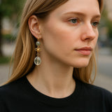 Labradorite moonstone efficacious earrings