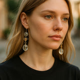 Labradorite moonstone efficacious earrings