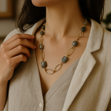 Labradorite loop Necklace