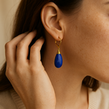 Lapis drop earrings
