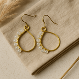 Moonstone twist pendant