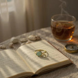 Moonstone and Amazonite ring