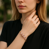 Natural Healing Rose Quartz Chain bracelets