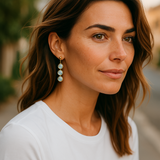 Opal riviere earrings