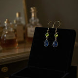 Peridot Lapis Lazuli encouraging earrings