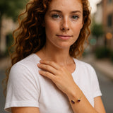 Pink Tourmaline Marquise Gold Plated Bangle Bracelet