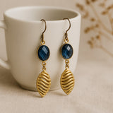 Swiss Blue quiet waves earrings