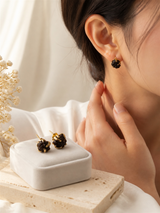 Rough Gemstone Stud Earrings