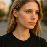 Smoky Quartz Dangle Drops Earrings