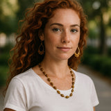 Tiger Eye loop Necklace