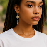 moonstone pearl Enchantress earrings