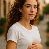 swiss blue swirly waves earrings
