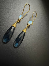 opal iolite worldly earrings