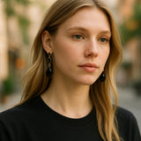 BLACK ONYX EARTHY EMOTIONAL EARRINGS