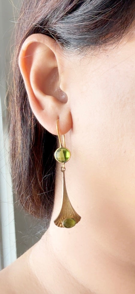 Peridot eloquent earrings