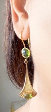 Peridot eloquent earrings