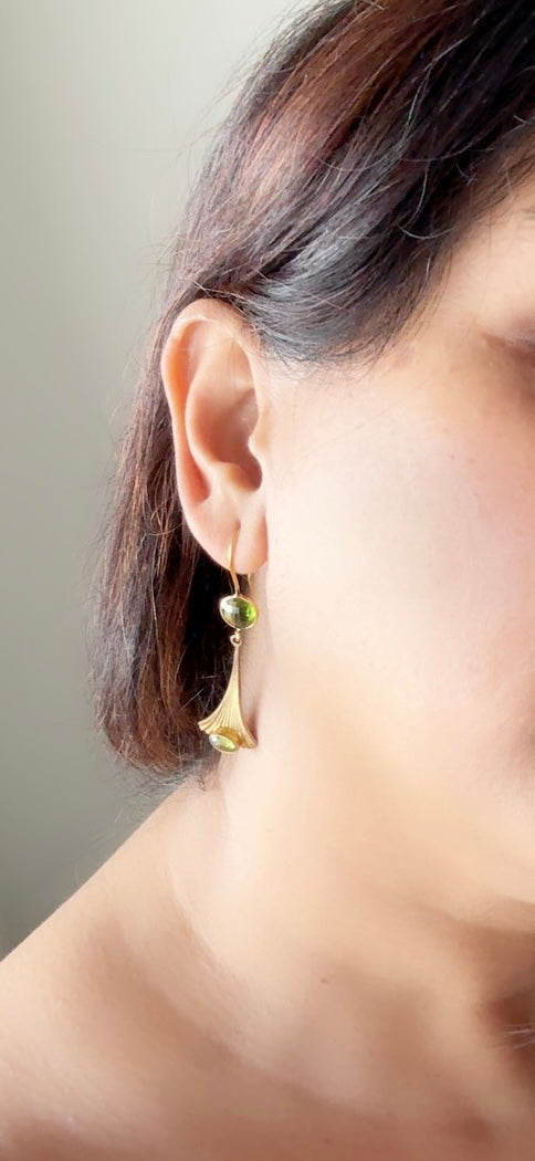 Peridot eloquent earrings