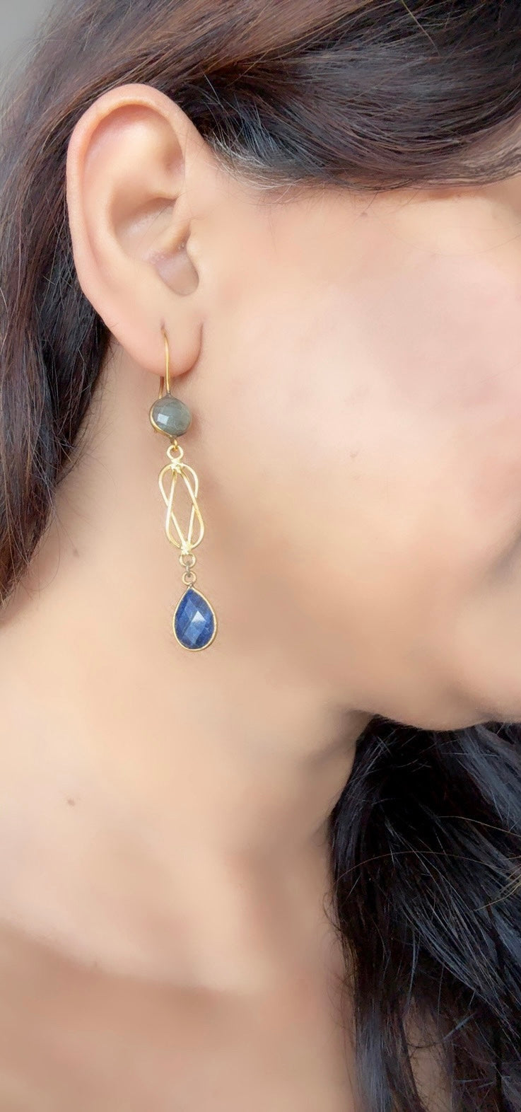 Labradorite Lapis Elusive earrings