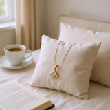 Lemon Topaz grid pendant