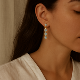 Opal riviere earrings