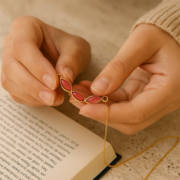 Pink Tourmaline U-shaped necklace
