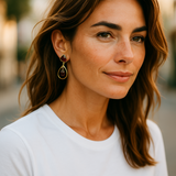 Pink Tourmaline Dewy drop earrings