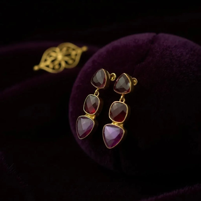 Pink Tourmaline Siren Song Earrings