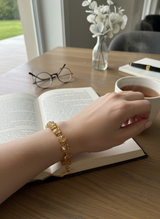 Raw Gemstone Prong Bracelet