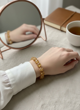 Raw Gemstone Prong Bracelet