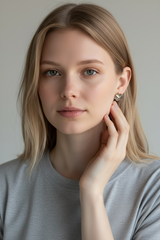 Rough Gemstone Stud Earrings