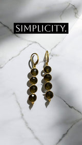 Smoky Quartz Riverie Earrings