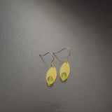 Peridot petal earrings