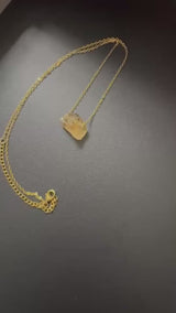 Citrine solo pendant