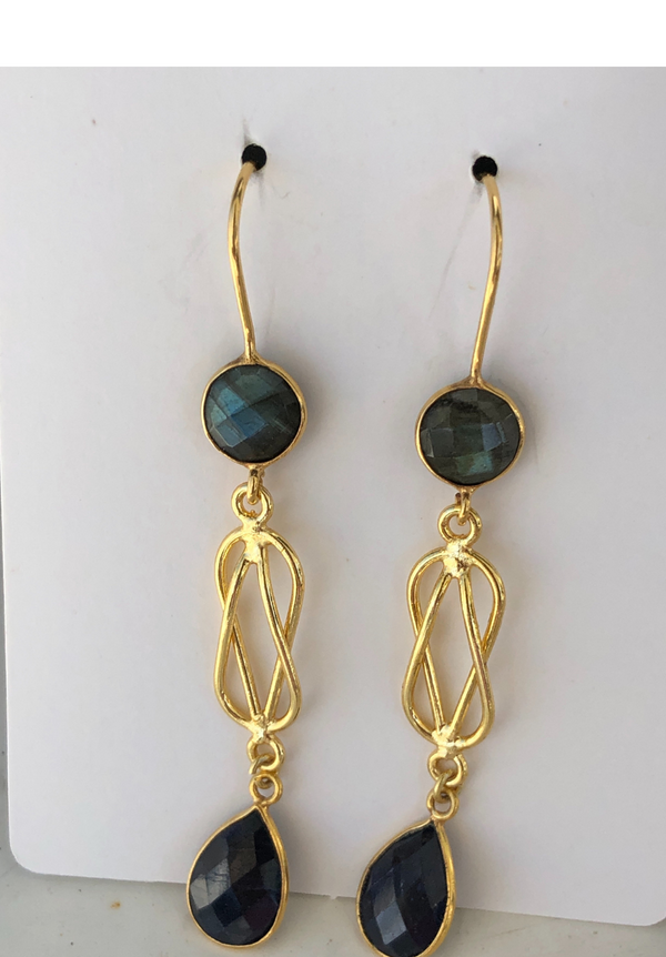 Labradorite Lapis Elusive earrings