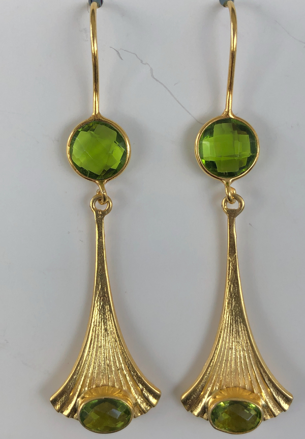 Peridot eloquent earrings