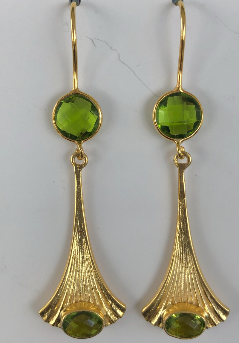 Peridot eloquent earrings