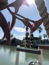 garnet onyx Enthralling earrings